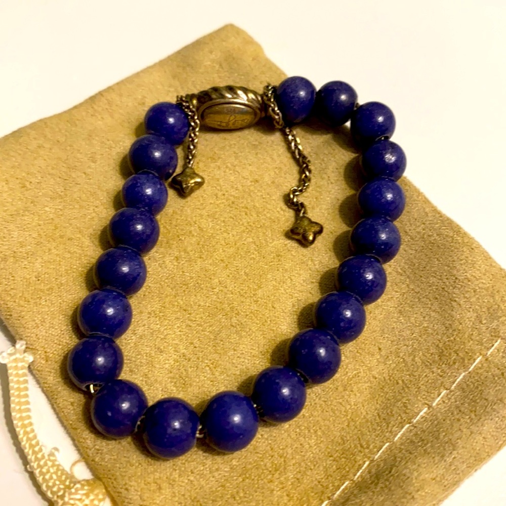 David Yurman Lapis Lazuli Beads Bracelet